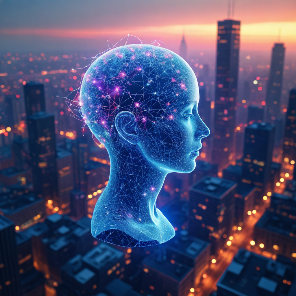 Futuristic AI-driven SEO interface showcasing AI SEO Montreal strategies, with neural network pathways optimizing local rankings, search intent signals, and content clusters for future resilience.