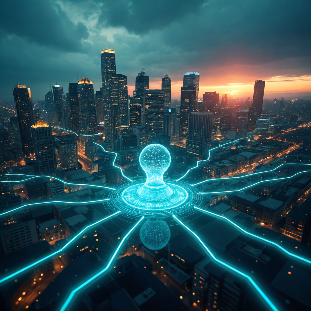 Futuristic visualization of Backlinks for Montreal SEO strategies, showing symbolic high-quality connections boosting domain authority, referral traffic, and local search rankings.