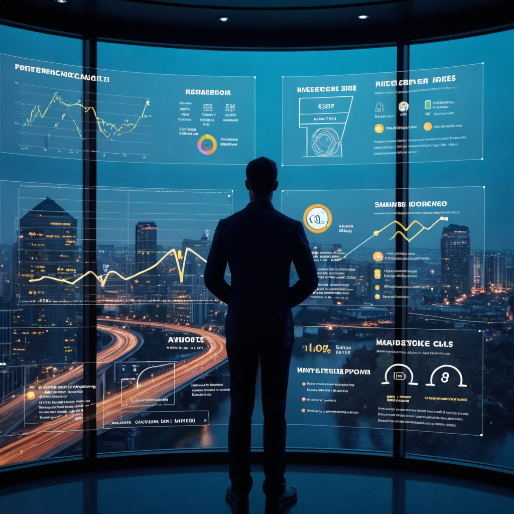 Futuristic dashboard showing SEO Performance Gaps Montreal, with symbolic visuals of technical errors, content gaps, and recovery strategies to improve local ranking performance.